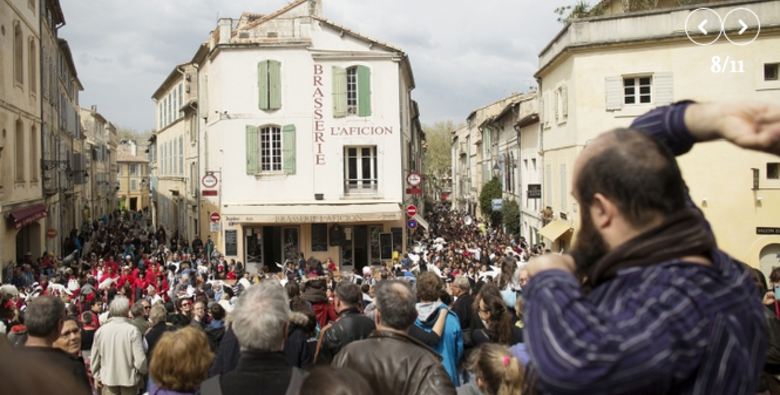 La parade à Arles le 8 avril 2018Crédit Photo: Florence Gardin / Les Suds, à Arles