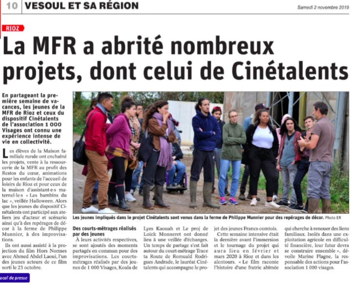 Article Est Républicain - Novembre 2019 - Auteur: Hubert Lachat Article Est Républicain - Novembre 2019 - Auteur: Hubert Lachat